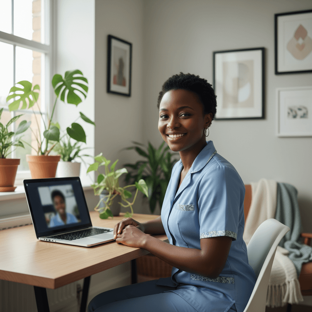 Nurse preparing for consultation